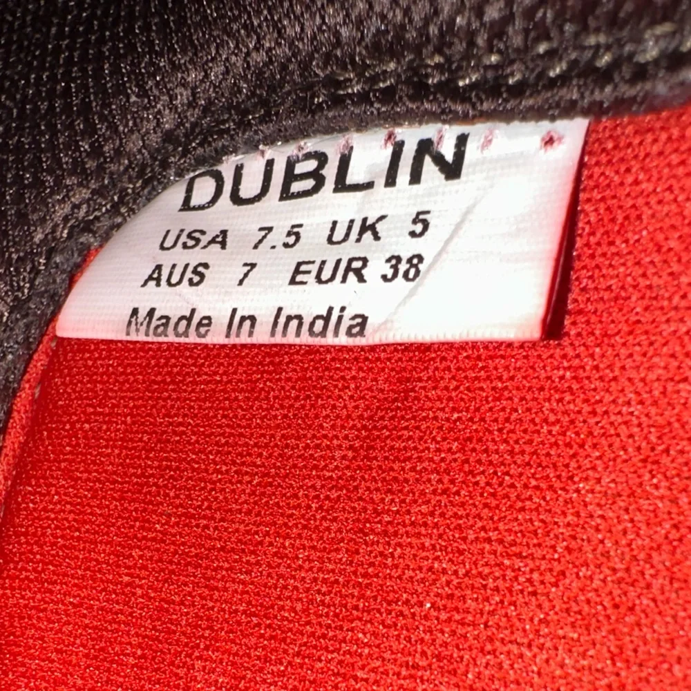 **SOLD**Dublin Women’s Leather Paddock Riding Boots Brown with Red Elastic - Picture 7 of 7